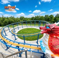 Mini-Parc de Montagnes Russes Distinctif sur le Thème du Dragon pour les Enfants, Idéal pour les Parcs d'Attractions et les Applications Commerciales Extérieures