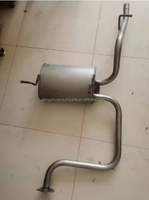 Silenciadores de Escape de Ajuste Directo de Fábrica, Silenciador de Escape Medio para Daewoo Matiz, para Chery QQ 308 311, Tubo de Escape