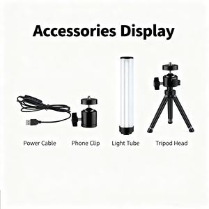 Anneau lumineux LED pour caméra, lumière réglable sur 3 niveaux, rotation à 360 degrés avec support de téléphone, pour le maquillage, HQ Mixed Proc Discount - Product Image 5