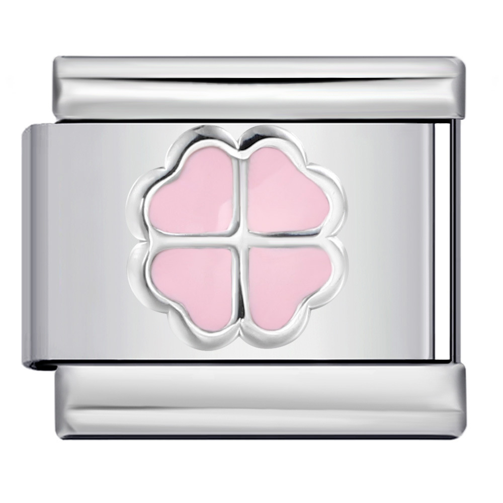 Four-leaf clover-drop pink-y896
