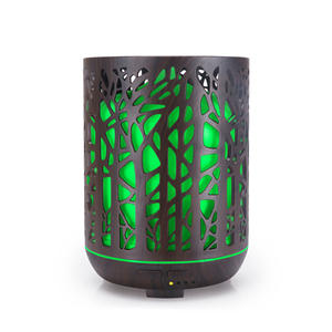 Diffuseur d'arômes forestiers en bois grainé 0,5L avec lumière LED, alimentation USB, pour usage domestique et commercial - Product Image 2