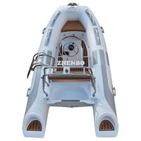 Zhenbo RIB480D Bateau pneumatique rigide de sport à grande vitesse pour 7 personnes, en matériau HYPALON/PVC, design pliable, stable et durable pour