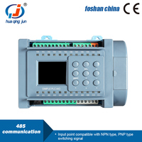 Huaqingjun 8DI 8DO Salida de relé PLC 2AI 0-10V WIFI Programado por la aplicación de teléfono RS485 Modbus RTU PLC para válvulas