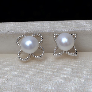 Pendientes de Plata S925 Hechos a Mano Wenchi con Perla de 5 Garras - Accesorios de Joyería DIY Modelo Semiterminado 16364 China - Product Image 3