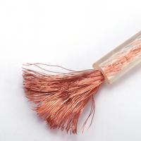 Câble de mise à la terre flexible en cuivre 2,5-35² 100m, câble de mise à la terre tressé en cuivre avec gaine transparente