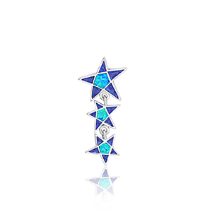 Lujoso Colgante de Plata de Ley 925 con Ópalo Estrella de Mar, Joyería con Iridiscentes y Superior Artesanía en Metal Costero - Product Image 6