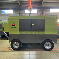 Compresseur d'air à vis portable Kinleon, lubrifié au diesel, pour l'utilisation en usine et dans les équipements miniers