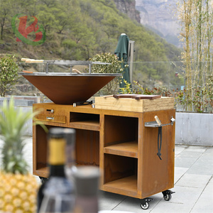 Parrilla <span class=keywords><strong>de</strong></span> Carbón Portátil Moderna <span class=keywords><strong>de</strong></span> Acero Corten/Acero Inoxidable Resistente <span class=keywords><strong>a</strong></span> la Intemperie para Exteriores, para Hogar y Camping, Fácil <span class=keywords><strong>de</strong></span> Montar y Limpiar, para 3-5 Personas - Product Image 6