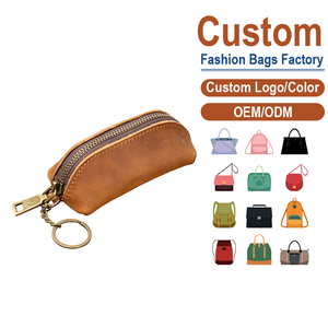 Porte-monnaie et porte-clés en cuir Crazy Horse pour homme - Fabrication sur mesure OEM ODM Vente en gros - Product Image 1