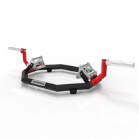 Crossmax CF058 Barre hexagonale en acier robuste pour soulever des poids morts, poids libres avec une capacité de 250 kg/550 lb pour la musculation des bras et des épaules