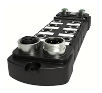 Module d'E/S distribué KRONZ PROFINET IP67 2DI 12DO 1AI 0/4-20mA M12 pour l'automatisation industrielle et le montage sur machine