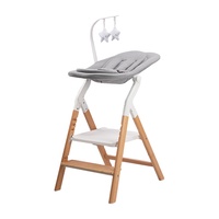 Chaise standard en bois massif moderne à hauteur réglable chaises hautes pour bébé chaise haute en bois avec ceinture de sécurité