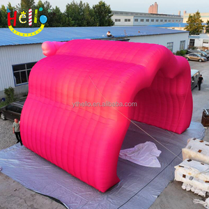 Lễ hội khổng lồ màu hồng đám mây hình dạng không khí mái che đường hầm <span class=keywords><strong>Inflatable</strong></span> Lều sân khấu - Product Image 4