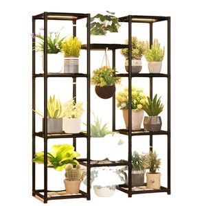 Expositor de flores y plantas colgante para interiores, personalizado y transfronterizo, soporte de metal simple multifuncional para suelo. - Product Image 5