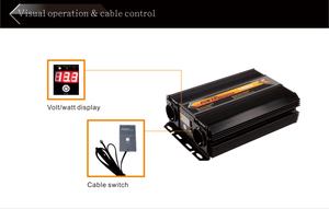 BYGD Inversor de corriente <span class=keywords><strong>profesional</strong></span> de 1500W DC 12V a AC 220V 50Hz Inversores y convertidores de frecuencia de salida - Product Image 4
