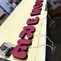 Letras Acrílicas Personalizables en Forma de Gelatina, 3D, Impermeables, para Rótulos de Tiendas, Logotipos de Pared, Letreros de Puerta, Letreros Luminosos Publicitarios
