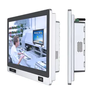 Fansız alüminyum ip65 su geçirmez fabrika MES 10.1 "11.6" 15.6 "NFC ile 21.5 inç android endüstriyel panel IPS PC 4K/kamera