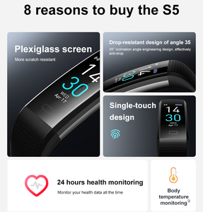Pulsera Inteligente Starmax S5 3.0 IP68 Resistente al Agua con Monitor de Ritmo Cardíaco, Termómetro, Control Remoto y Sistema Operativo Android para Deportes - Product Image 4
