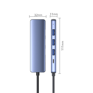 Hub USB C 5 en 1 en alliage d'aluminium à <span class=keywords><strong>prix</strong></span> total avec 4k30Hz USB PD 3.0 USB3.1 LAN RJ45 Adaptateur HUB USB avec <span class=keywords><strong>chargeur</strong></span> pour tablette - Product Image 5
