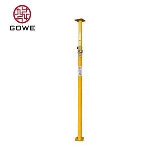 Étais de coffrage en acier robustes et réglables, peints en jaune - Product Image 1