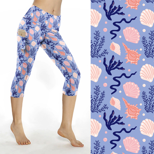 Leggings de Yoga para <span class=keywords><strong>Mujer</strong></span> con Logotipo Personalizado Meiyang, Sublimados, de Cintura Alta, Suaves y Acampanados, con Bolsillos - Product Image 1
