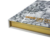 Livre d'estampage à chaud personnalisé de haute qualité pour impression offset couleur or couleur dorée doré bord doré Vente en gros