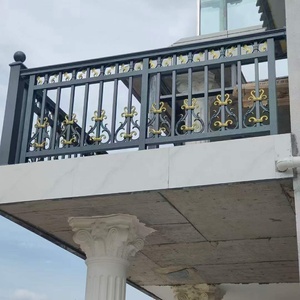 Wrought sắt lan can thiết kế thép mạ kẽm vườn ban công bảng điều chỉnh kim loại hàng rào cao cấp hàng rào lưới mắt cáo & Gates - Product Image 3