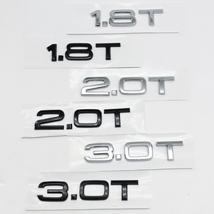 Emblema 3D in ABS Cromato <span class=keywords><strong>Nero</strong></span> con <span class=keywords><strong>Logo</strong></span> 1.8T 2.0T 3.0T, Adesivo per Auto <span class=keywords><strong>Audi</strong></span> A1 A2 A3 A4 A5 A6 A7 S3 S4 S5 S6 RS TT, Accessori - Product Image 1