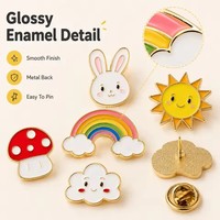 Décoration d'intérieur, Décoration de sac, Cadeaux, Épingles en émail mignonnes, Ensemble de badges métalliques de dessin animé, Broches de revers pour sac à dos, veste, vêtements, chapeau