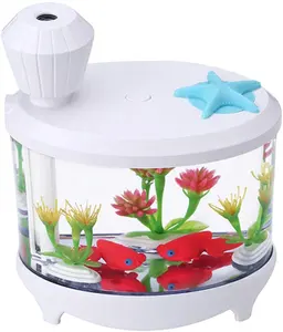 Fish tank air mini humidifier USB portable desktop water meter sprayer large capacity night light humidifier