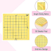 Blocs-notes autocollants personnalisables – Design minimaliste, bloc-notes métrique coloré pour le bureau, l'école ou la maison YUEDE
