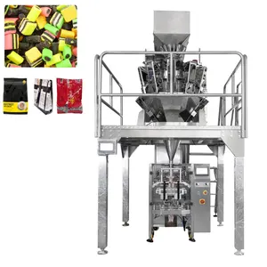 Digital Automatic Mixed Marshmallow Filling Forming Packing Multi-Head Scale Weighing Gummy Bear Candies Snack Packaging Machine