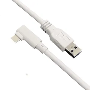 生态友好和生物USB3.0 C公到USB3.0型厘米90度弯头电缆Oculus quest two快速充电数据电缆