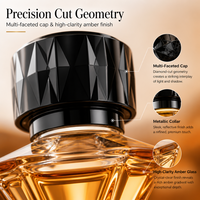 Flacon de parfum en verre prismatique à marque privée avec finition mate, sérigraphie et marquage à chaud, personnalisable, rechargeable, vente en gros