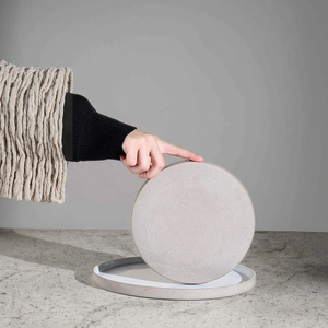 <span class=keywords><strong>Assiette</strong></span> Plate Céramique Grès <span class=keywords><strong>Porcelaine</strong></span> Style Coréen Campagne Botanique Rustique Concise pour Hôtel <span class=keywords><strong>ou</strong></span> Maison, Service de Table - Product Image 2