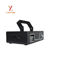 Lumière laser RGB professionnelle à deux têtes 100-240V 8 canaux DMX pour effets d'ambiance sur scène