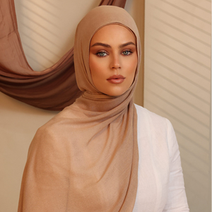 Haute Qualité Ultra-Léger Coton Modal Wennuan Hijab Écharpe Personnalisable Respirant Couleur Blocage Conception Multifonction pour - Product Image 1