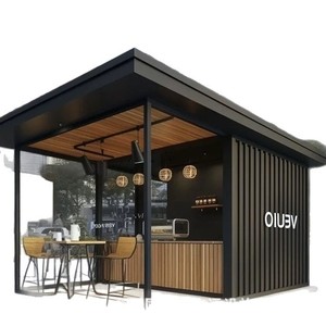 บ้านคอนเทนเนอร์ทรงสี่เหลี่ยมทันสมัยสำหรับใช้เป็นร้านค้าหรือพื้นที่เชิงพาณิชย์แบบบ้านสำเร็จรูป - Product Image 3