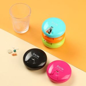 Large Capacity Medical Storage Container Daily Portable Divided Medication Reminder Health Supply Plastic AM PM Compartment - Product Image 1