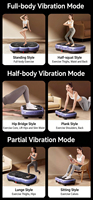 Plateforme vibrante électrique portable pour entraînement complet du corps, 150W, machine de fitness pour la perte de graisse