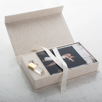 Boîte d'emballage de luxe en velours et carton pour parfums, huiles essentielles et cosmétiques avec logo personnalisé, options de doublure en éponge/EVA recyclable