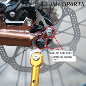Béquille de vélo en aluminium Mr.TiPARTS <span class=keywords><strong>pour</strong></span> vélo FGC1609, roues de 16/<span class=keywords><strong>20</strong></span> <span class=keywords><strong>pouces</strong></span> - Product Image 2