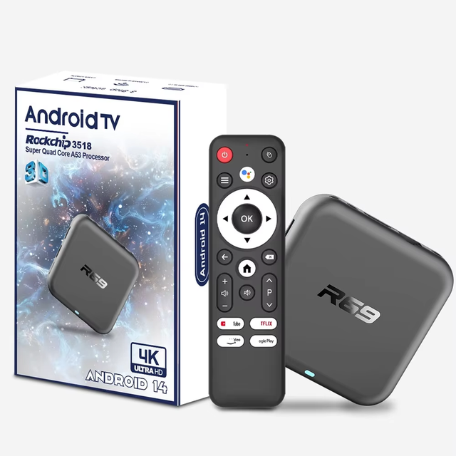Brand Customization Available R69 Smart TV Box 2GB 16GB WiFi 4K Media Player Android TV Box