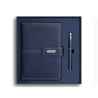 2025 personnalisé Faux cuir couverture rigide papeterie cahier cadeau ensemble A5 planificateur de luxe papier recyclé Journal cahier avec stylo