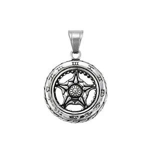 33373 Xuping Jewelry High level Religious Series Clock and Watch Shaped Charm Stainless Steel Jewelry Pendant