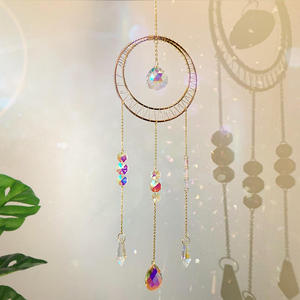 Campanas de Viento de Cristal Natural de Alta Calidad al por Mayor, Atrapasoles de Cristal, Atrapasoles Colgantes <span class=keywords><strong>para</strong></span> Decoración - Product Image 5