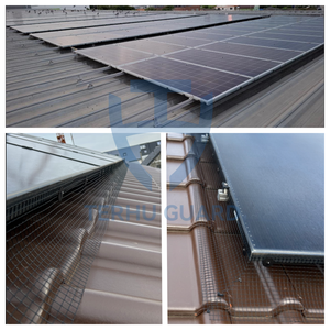 Malla de protección para paneles solares galvanizada y recubierta de PVC de 8 pulgadas x 100 pies, con certificación CE, para instalación en techos de granjas solares. - Product Image 3