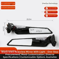 Espejo Retrovisor de Gran Tamaño con Tinte Reflectante de Aleación de Aluminio y Amplio Campo de Visión para Scooter Eléctrico
