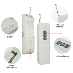 Chất lượng cao 433Mhz/315Mhz/868MHz không dây công nghiệp điều khiển từ xa 2 kênh điện DC12-48V AC100-380V Mã học tập - Product Image 2