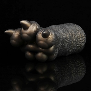 GEEBA Black Gold Color Dragon Claw <b>Masturbator</b> Premium Fantasy Animal Design Silicone Adult Toy <b>Masturbator</b> for Men - Product Image 2